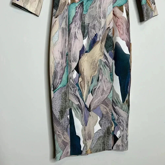 Elegant H&M hm Pastel Colors Dress Size 6 Small Slender Fit - Picture 3 of 12